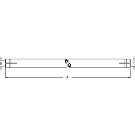 Aftermarket Tie Rod Tube Fits Ford Tractor 455 550 555 555A 555B 655 655A E6NN3282AA
